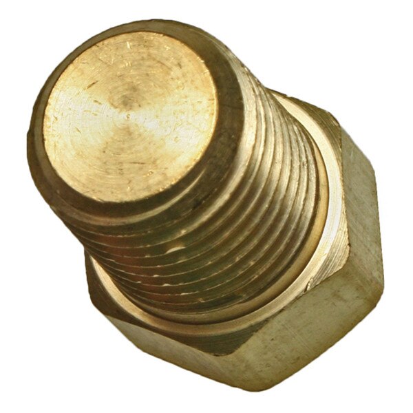 Oxygen 1/4" Male Plug Brass Fitting